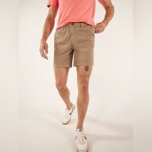 Chubbies The Dunes Originals Stretch Short in Brown Khaki 7” Inseam Size XXXL